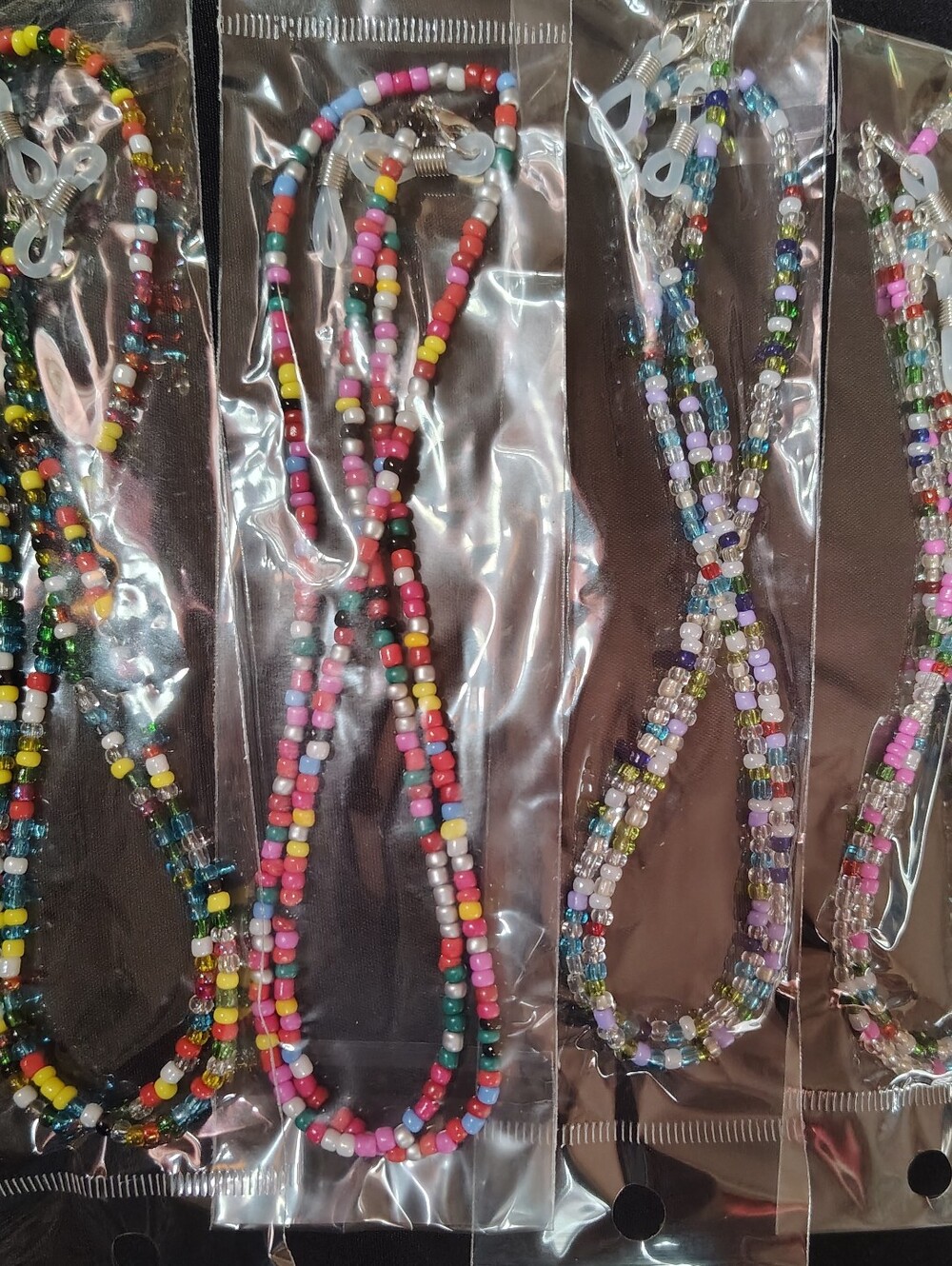 Handmade Beaded Eyeglass/Reading Holder- Multicolor (4)